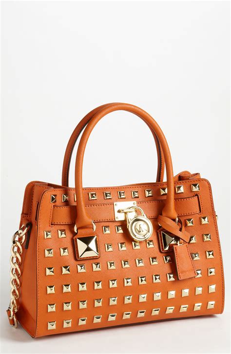 michael kors hamilton satchel sale|michael kors hamilton studded bag.